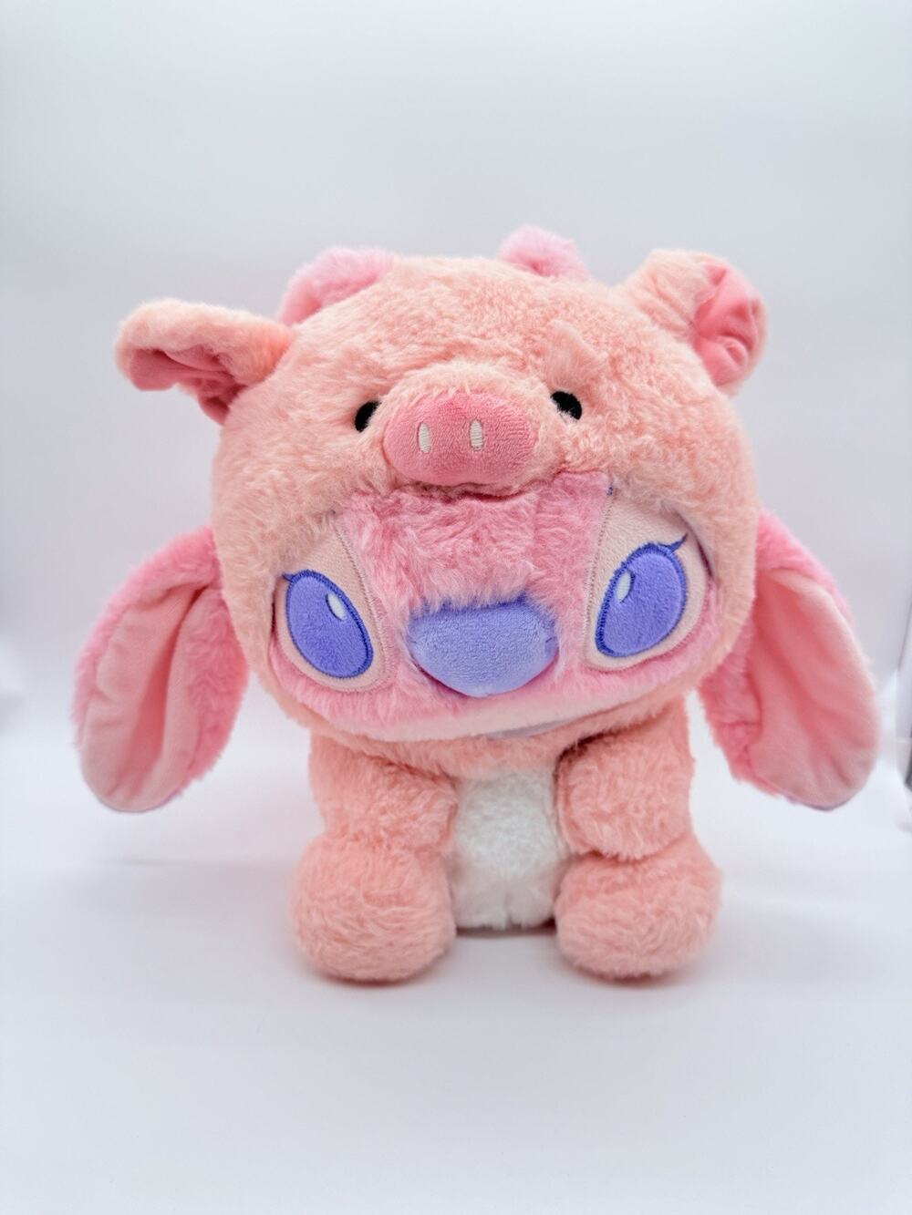 Disney Miniso Angel Stitch Collection Piglet Costume Plush Toy Pink 11"